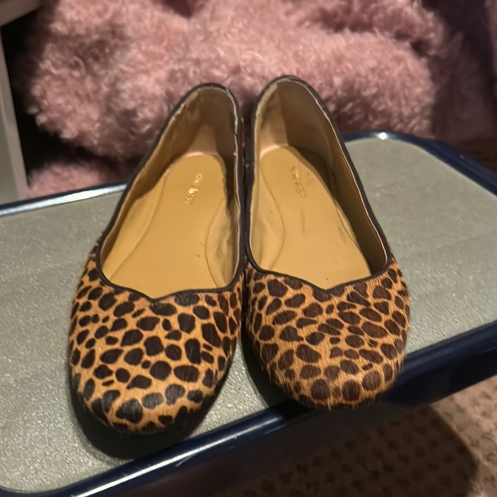 Nine West 8.5 flats orange black